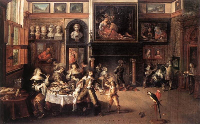FRANCKEN, Ambrosius Supper at the House of Burgomaster Rockox dhe oil painting picture